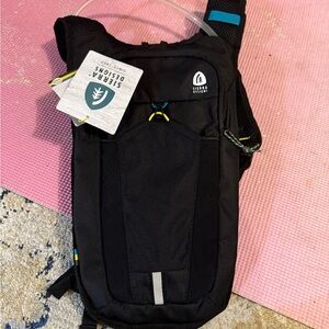 Sienna Sky Black Backpack with Blue Accents